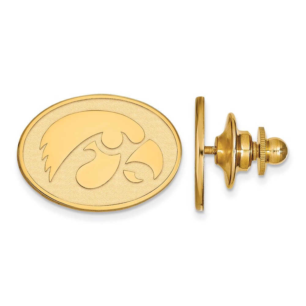 14k Yellow Gold Logoart University Of Iowa Lapel Pin