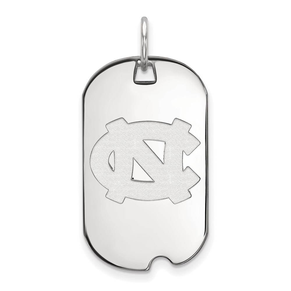 Sterling Silver LogoArt University of North Carolina Small Dog Tag