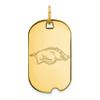 Sterling Silver w/GP LogoArt University of Georgia Small Dog Tag view 1