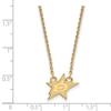 Dallas Stars Small (1/2 Inch) Pendant w/ Necklace (14k Yellow Gold) view 2