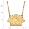 10k Yellow Gold Nhl Logoart Boston Bruins Large Pendant Necklace view 2