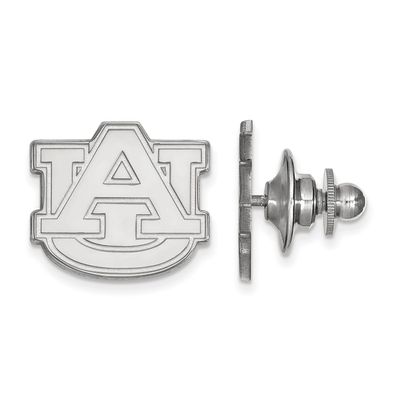 LogoArt Auburn University Lapel Pin (14k White Gold)