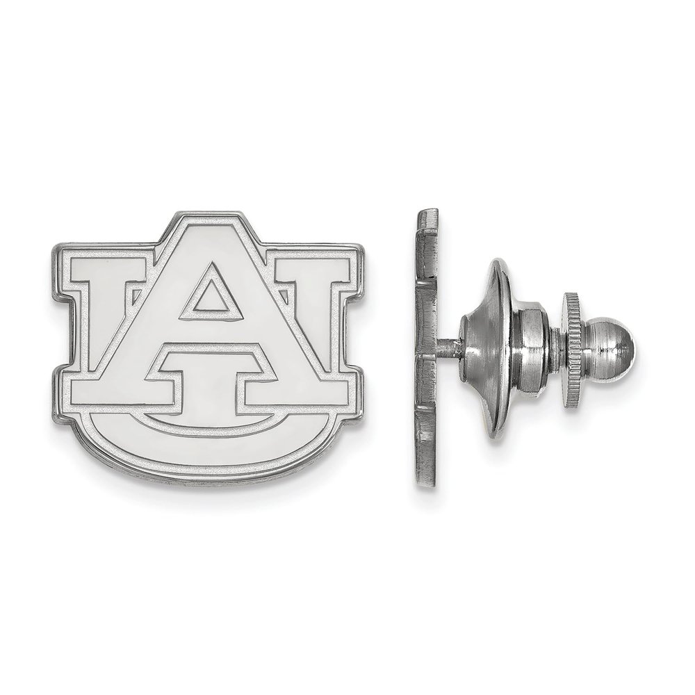 LogoArt Auburn University Lapel Pin (14k White Gold)