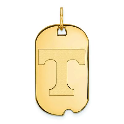 Sterling Silver w/GP LogoArt University of Kentucky Small Dog Tag