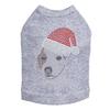 Jack Russell Terrier with Santa Hat - Bling Rhinestone Christmas Dog Shirt, 4XL Heather Gray view 1