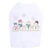 Snowman Family - Bling Rhinestone Christmas Dog Shirt, L White view 1