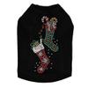 Christmas Stockings - Bling Rhinestone Christmas Dog Shirt, 2XL Black view 1