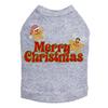 Merry Christmas Glitter Stars - Bling Rhinestone Christmas Dog Shirt, XL Heather Gray view 1