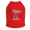 Papillon with Santa Hat - Bling Rhinestone Christmas Dog Shirt, 3XL Red view 1