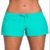 Aleumdr Women 3" Swimsuit Shorts Tankini Swim Briefs Plus Size Bottom Boardshort Summer Swimwear Beach Trunks for Girls Mint Green XX-Large view 1