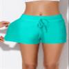 Aleumdr Women 3" Swimsuit Shorts Tankini Swim Briefs Plus Size Bottom Boardshort Summer Swimwear Beach Trunks for Girls Mint Green XX-Large view 3