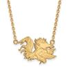 South Carolina Large (3/4 Inch) Pendant w/ Necklace (14k Yellow Gold) view 1