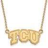 TCU Small (1/2 Inch) Pendant w/Necklace (10k Yellow Gold) view 1