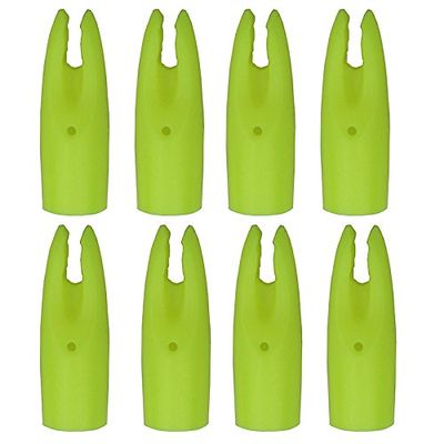 UP100 50 PCS Black/Yellow Archery Arrow Nock for Shaft Outer Diameter 6.9mm