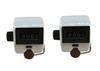 Jackie Pack of 2 Handheld 4 Digit Number Counter Mechanical Tally Lap Tracker Manual Clicker White view 1