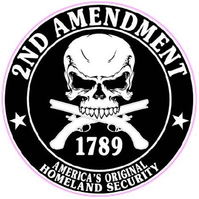 2nd Amendment Right to Bare Arms X Large 24 in. Decal