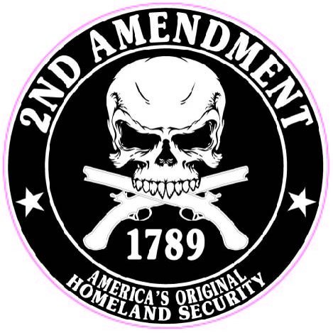 2nd Amendment Right to Bare Arms X Large 24 in. Decal