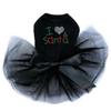 I Love Santa - Bling Rhinestone Christmas Dog Tutu Dress, 2XL Black view 1