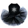 Snowflake #2 - Bling Rhinestone Christmas Dog Tutu Dress, XS Black view 1