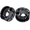 MoDTanOiz 5/8 Gauge Gauges 5/8 16mm Ear Plugs Plug Flesh Tunnels Tunnel 2g 0g 00g 0 00 1/2 Weight Men Women Ears Steel Stone Wood Earrings Silicone Black 00 gauge 5/8 16mm view 4