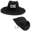 CSI Crime Scene Investigation Outdoor Hiking Hunting HAT Soldier Boonie Bush Black view 1