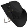 CSI Crime Scene Investigation Outdoor Hiking Hunting HAT Soldier Boonie Bush Black view 2
