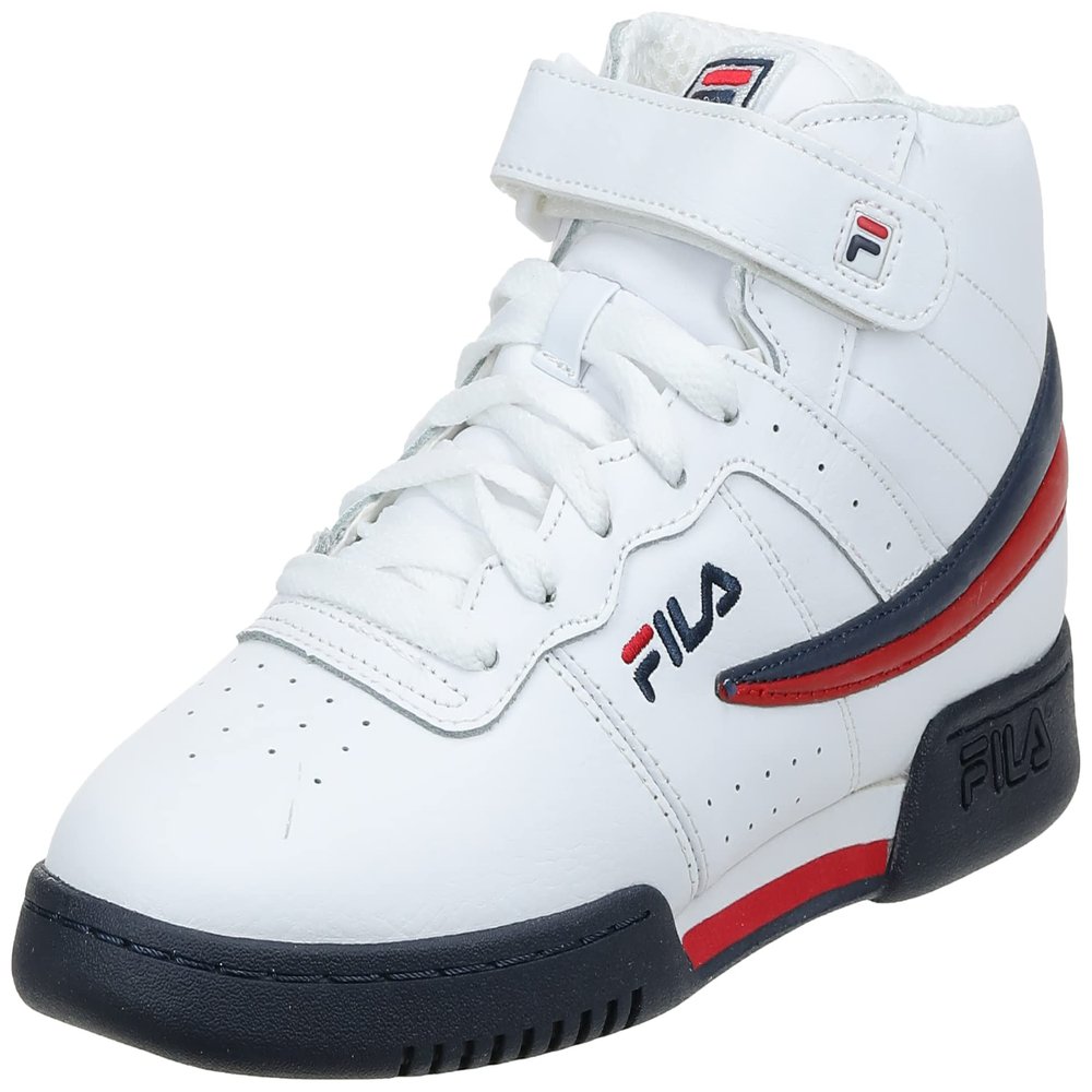Fila womens Fila F-13 Big Kids Sneaker, White/Navy/Red, 6.5 Big Kid US
