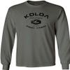 Joe's USA Koloa Surf Vintage Logo Heavy Cotton Long Sleeve T-Shirt-2XL-Charcoal view 1