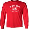 Joe's USA Koloa Surf Vintage Logo Heavy Cotton Long Sleeve T-Shirt - 5XL - Red/w view 1