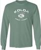 Joe's USA Koloa Surf Vintage Logo Heavy Cotton Long Sleeve T-Shirt - 3XL - StoneGreen/w view 1