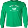Joe's USA Koloa Surf Vintage Logo Heavy Cotton Long Sleeve T-Shirt - M - Kelly/w view 1