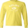 Joe's USA Koloa Surf Vintage Logo Heavy Cotton Long Sleeve T-Shirt - 4XL - Yellow/w view 1