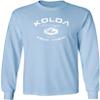 Joe's USA Koloa Surf Vintage Logo Heavy Cotton Long Sleeve T-Shirt - 4XL - LightBlue/w view 1