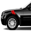 2 and 3 Inch Fender Hash Mark Bars Racing Stripes Vinyl Decals, Fits Chrysler 300 and Most Cars, Driver Side, Red view 1
