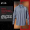 Vertx Mens Tactical Polo Shirt, Long Sleeve T-Shirt, Breathable, Moisture-Wicking, Outdoor Performance Tactical Clothing for Active Missions, Police, Security, Relaxed Fit, Grey, X-Small view 2