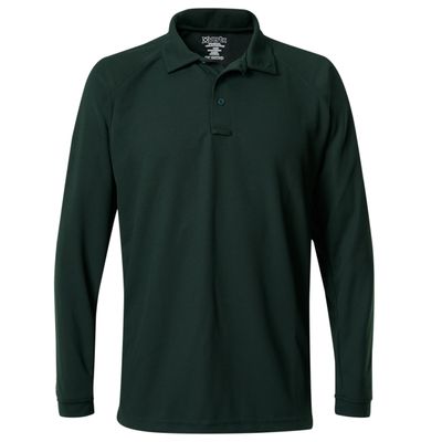 Vertx Mens Tactical Polo Shirt, Long Sleeve T-Shirt, Breathable, Moisture-Wicking, Outdoor Performance Tactical Clothing for Active Missions, Police, Security, Relaxed Fit, Spruce Green, 4XL