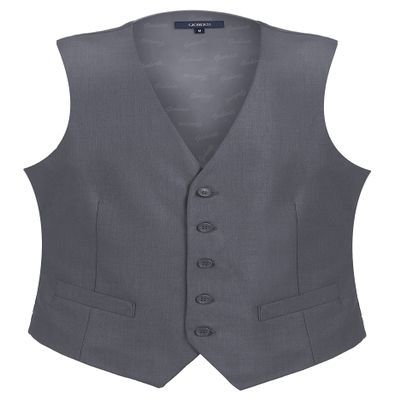 Gioberti Men's Formal Suit Vest Fit for Business or Casual Dress, Gray, X-Small