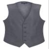 Gioberti Men's Formal Suit Vest Fit for Business or Casual Dress, Gray, X-Small view 1