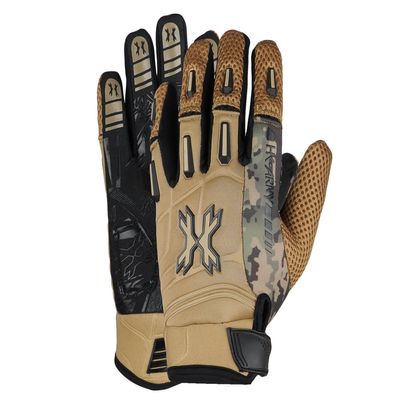 HK Army Full Finger Hardline Paintball Gloves (Tan, Medium)