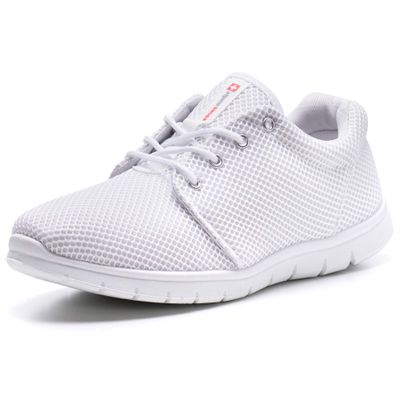 Alpine Swiss Kilian Fashion Sneakers Lightweight Trainers Lace Up Casual Shoes, 8 D(M) US, White