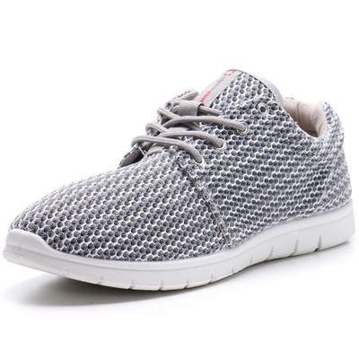 Alpine Swiss Kilian Fashion Sneakers Lightweight Trainers Lace Up Casual Shoes, 8 D(M) US, Gray