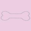 Bone (Rhinestuds) - Bling Rhinestone Dog Bandana Available view 1
