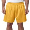 A4 N5293 - Adult 7" Inseam Lined Tricot Mesh Shorts Gold view 1