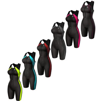 Sparx Women Triathlon Suit Tri Short Racing Cycling Swim Run (Black/Pink, Large)
