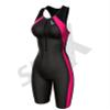 Sparx Women Triathlon Suit Tri Short Racing Cycling Swim Run (Black/Pink, Large) view 2