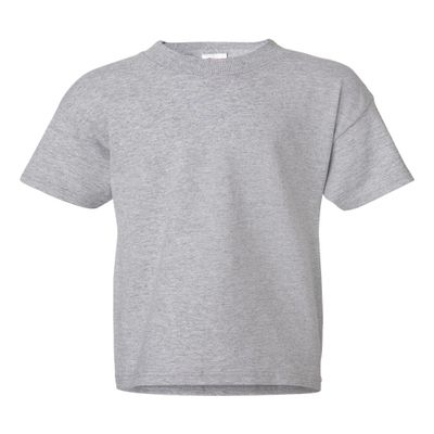 2-Pack Hanes ComfortSoft Youth Short Sleeve Tagless T-Shirt, Lt Steel, XL 14/16