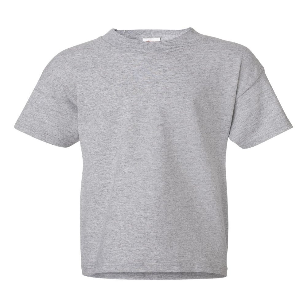 2-Pack Hanes ComfortSoft Youth Short Sleeve Tagless T-Shirt, Lt Steel, XL 14/16