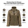 Drake Waterfowl Womens Eqwaderplus Full Zip Jacket, Mossy Oak Bottomland, Large US view 3