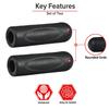 AlveyTech Rubber Hand Grips - Fits Go-Go, Mega Motion & Pride Electric Mobility Scooter, Handlebar Parts for Medical Wheelchairs, Transport Chair, Power Bike, Rollator, E-Bicycle Accessories Hand Grip view 2