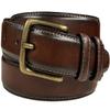 301012 Belts for Men Genuine Leather Dress Belt With Antique Buckle, 1-3/8"(35mm) Wide (Brown, 44.) view 1